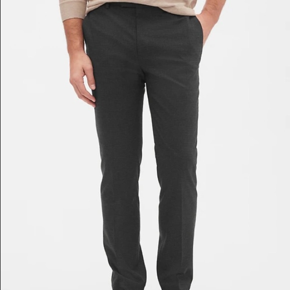 NWT Banana Republic slim-fit windowpane trouser